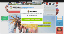 Desktop Screenshot of 365tickets.co.uk